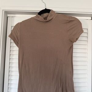 Zara Tan Short Sleeve Women's Top